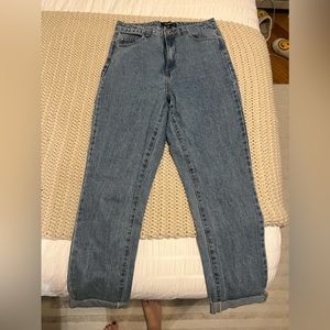 traditional style jeans, no rips